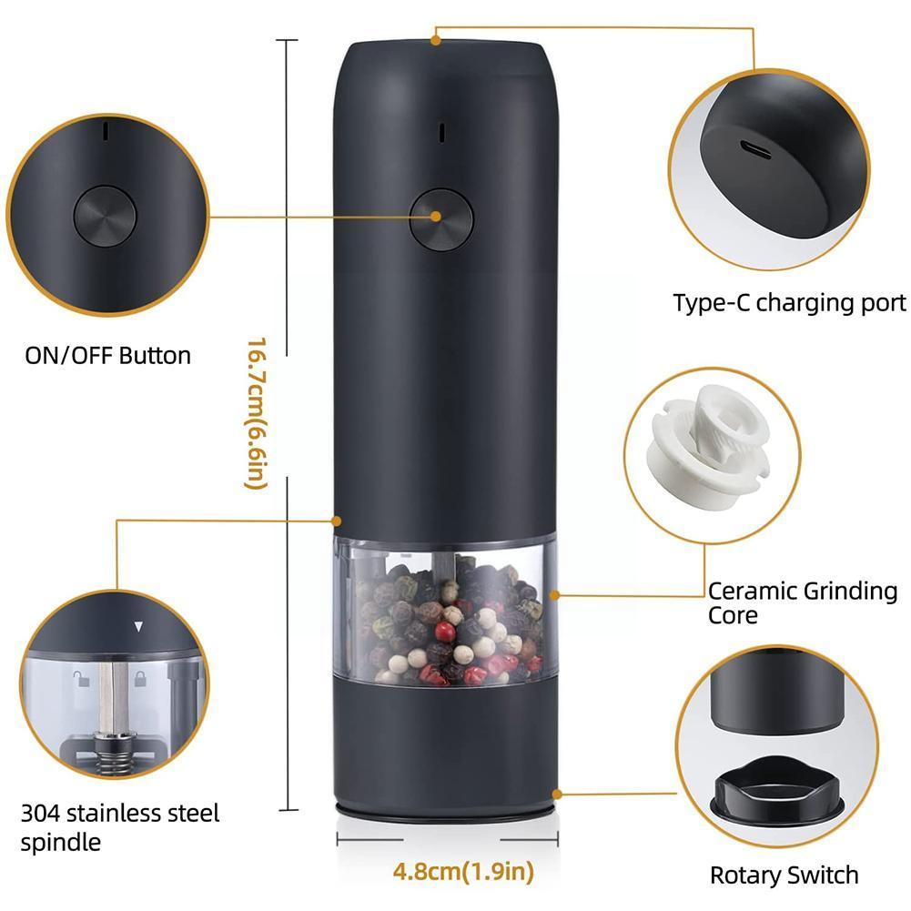 Manual Sea Salt Pepper Grinder Grinding Bottle