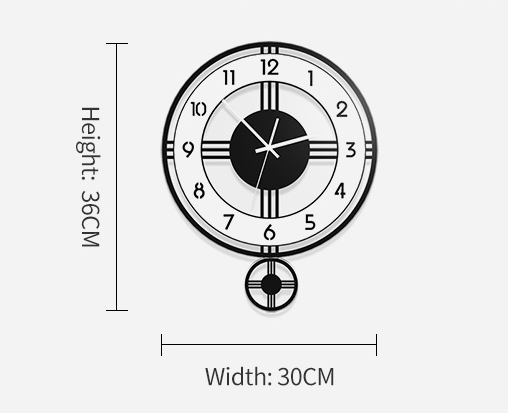 Acrylic Pendulum Modern Design Clock