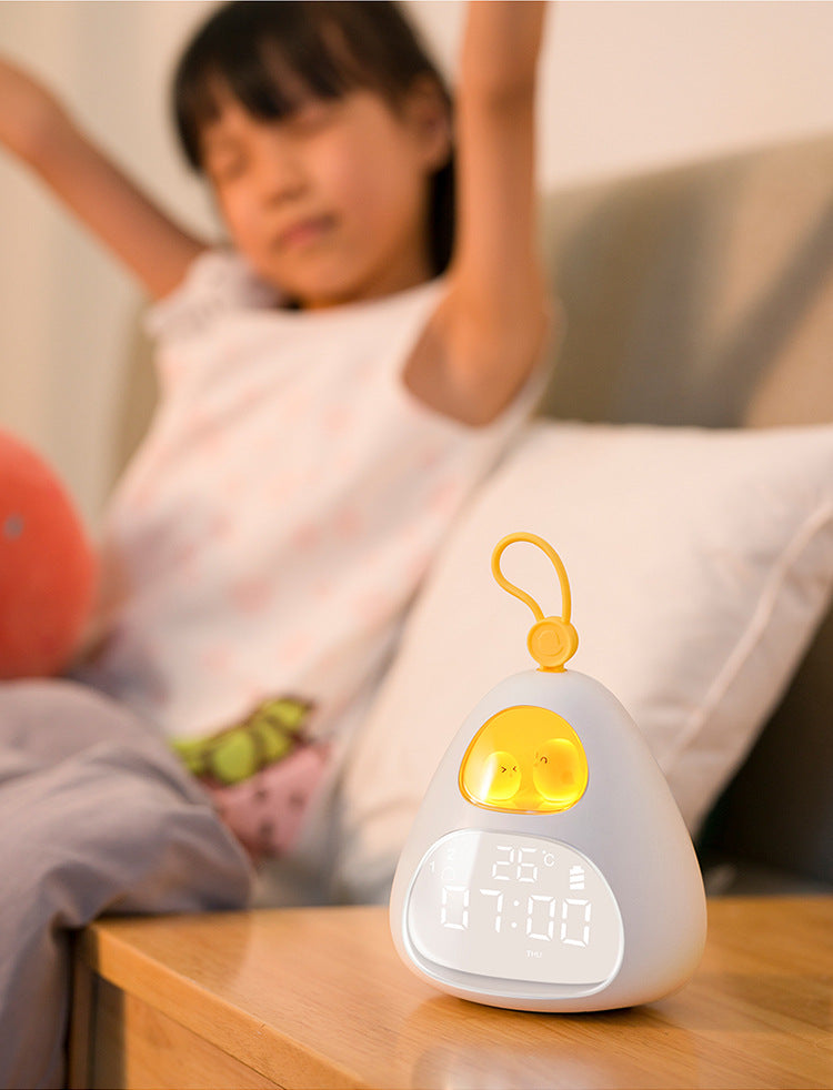 Bird's Nest Time Clock Alarm Clock Night Light