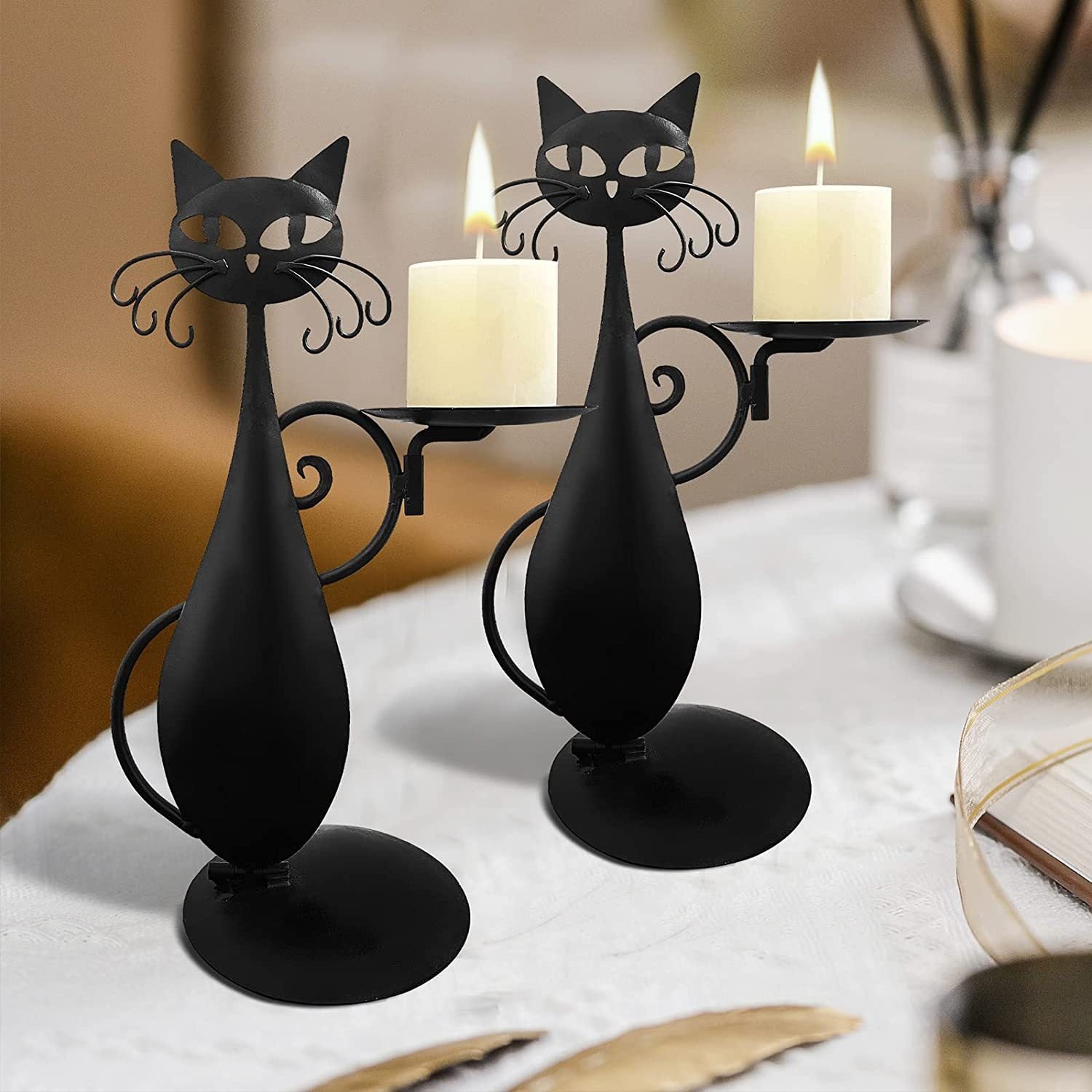 Unique and Stylish Retro Rural Farmhouse Candlestick Decorations