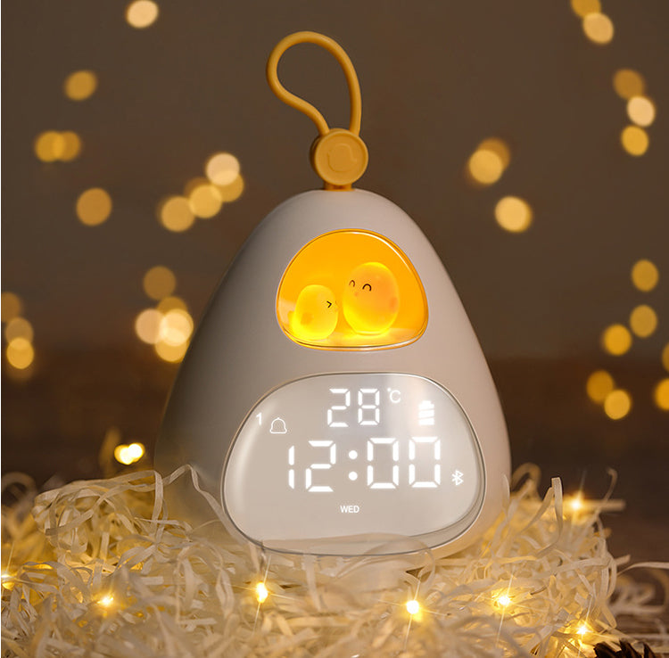 Bird's Nest Time Clock Alarm Clock Night Light