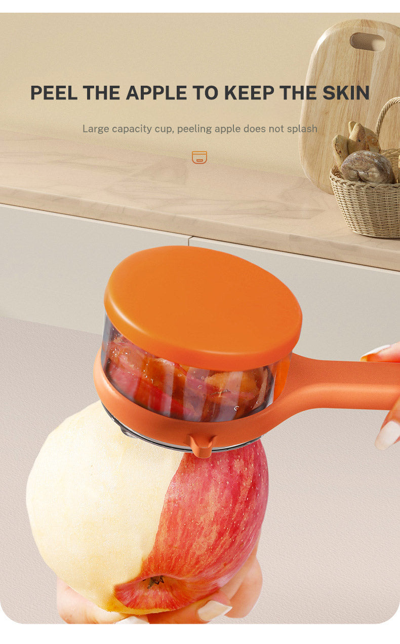 Multi-Functional Peeler With Bucket Storage